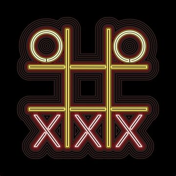 Tic Tac Toe neon image