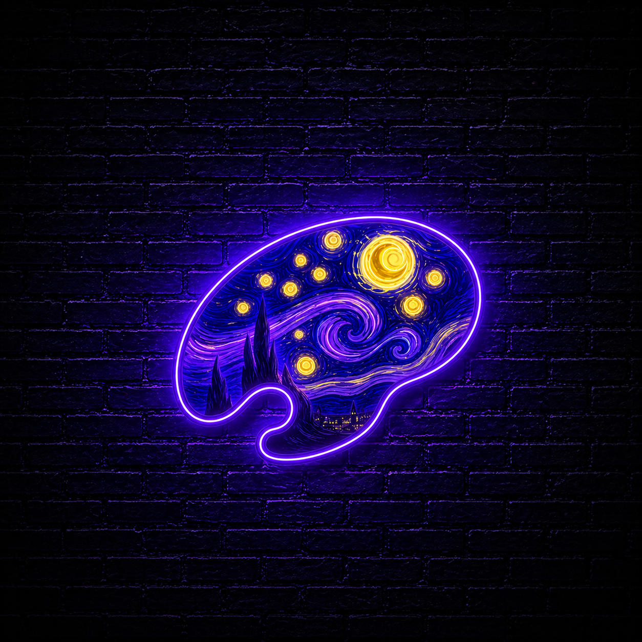 website logo neon