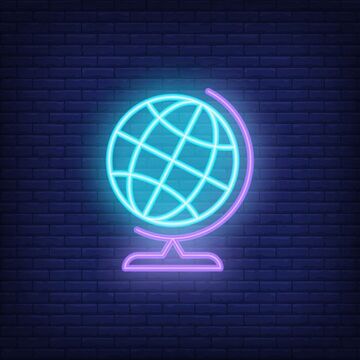 website logo neon